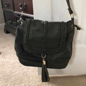 Justfab cross body bag army green